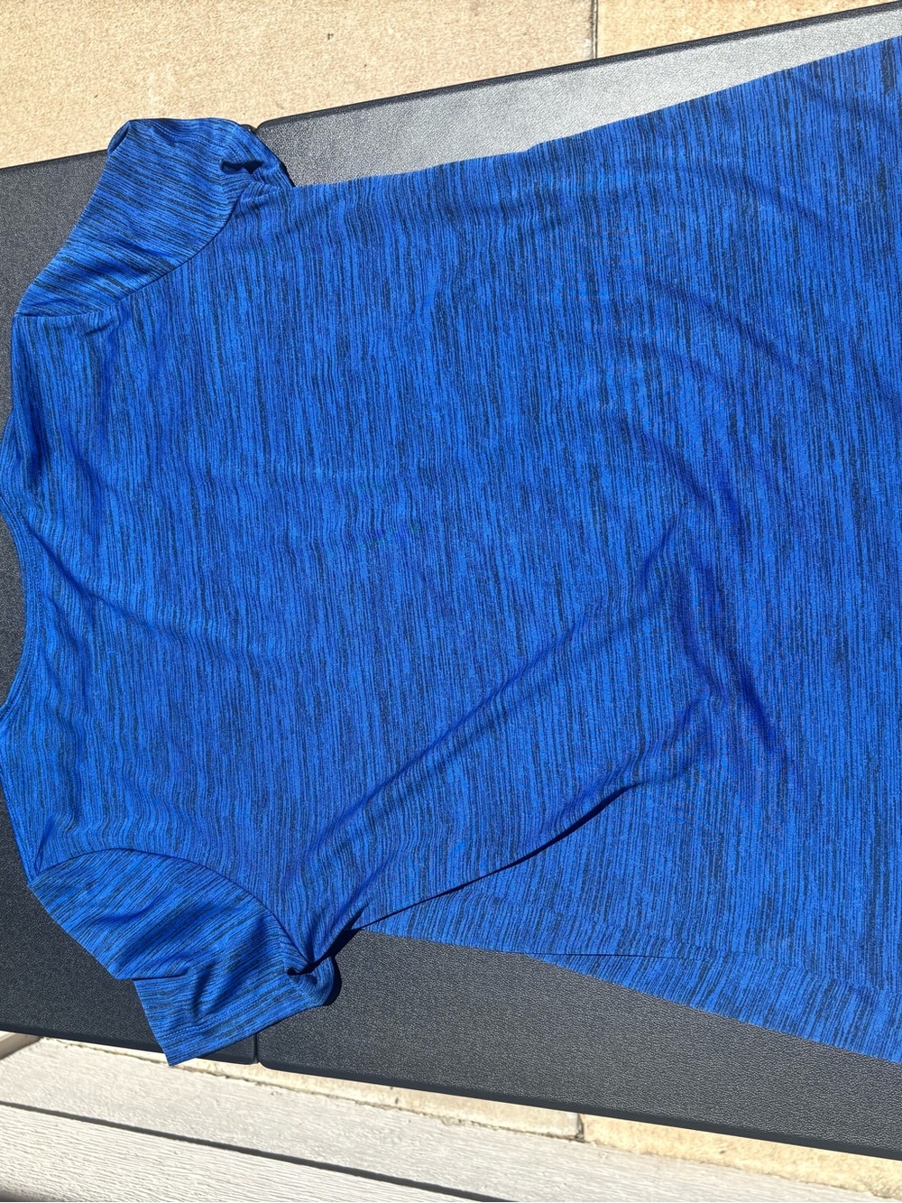 Nike Air Force Blue/Black Dri-Fit Shirt LG - Picture 2 of 3